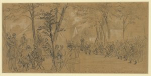 Dimanche au quartier général de McClellan - Alfred Rudolph Waud
